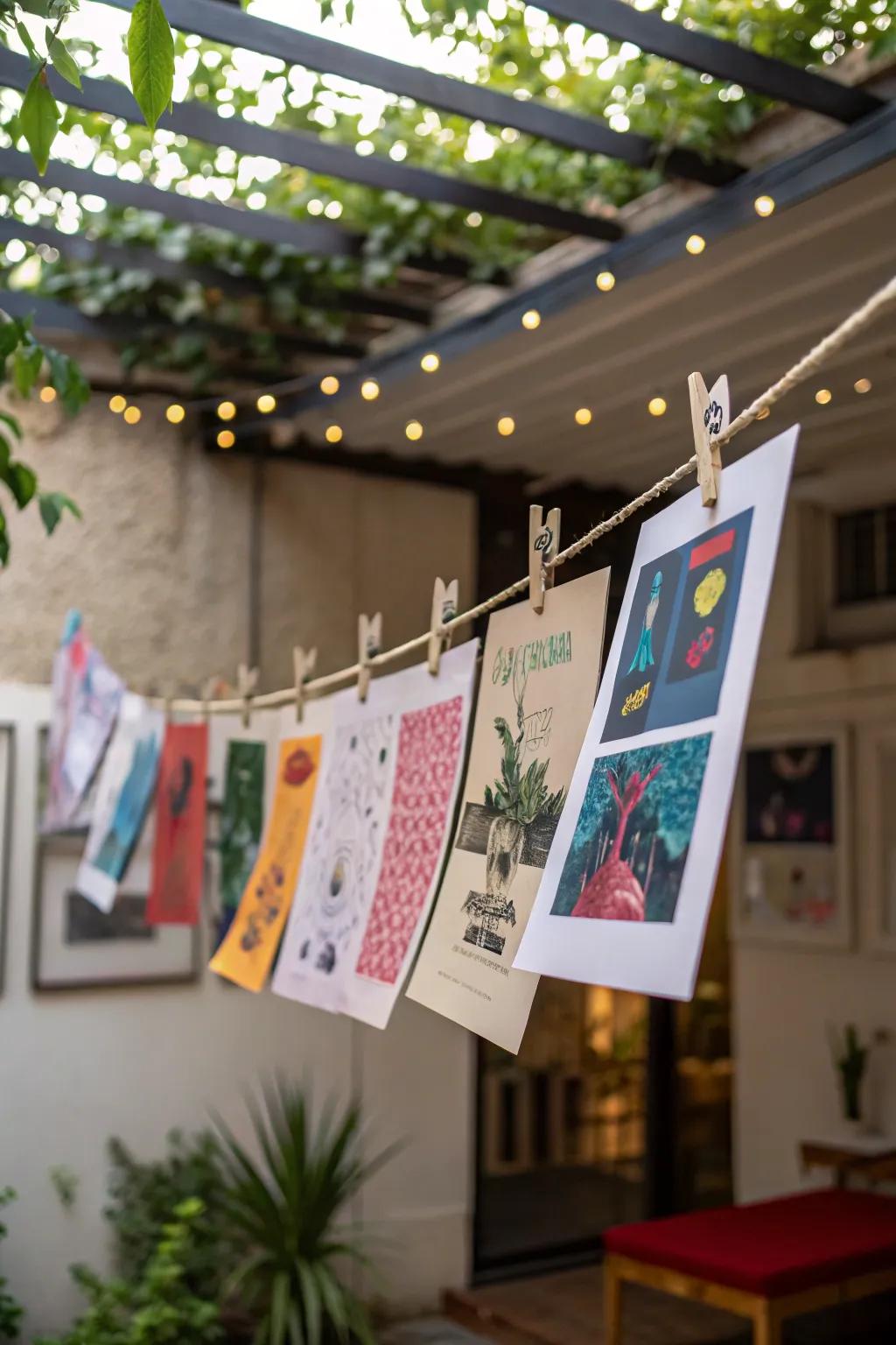 Ornamental clips add a casual and artsy vibe.