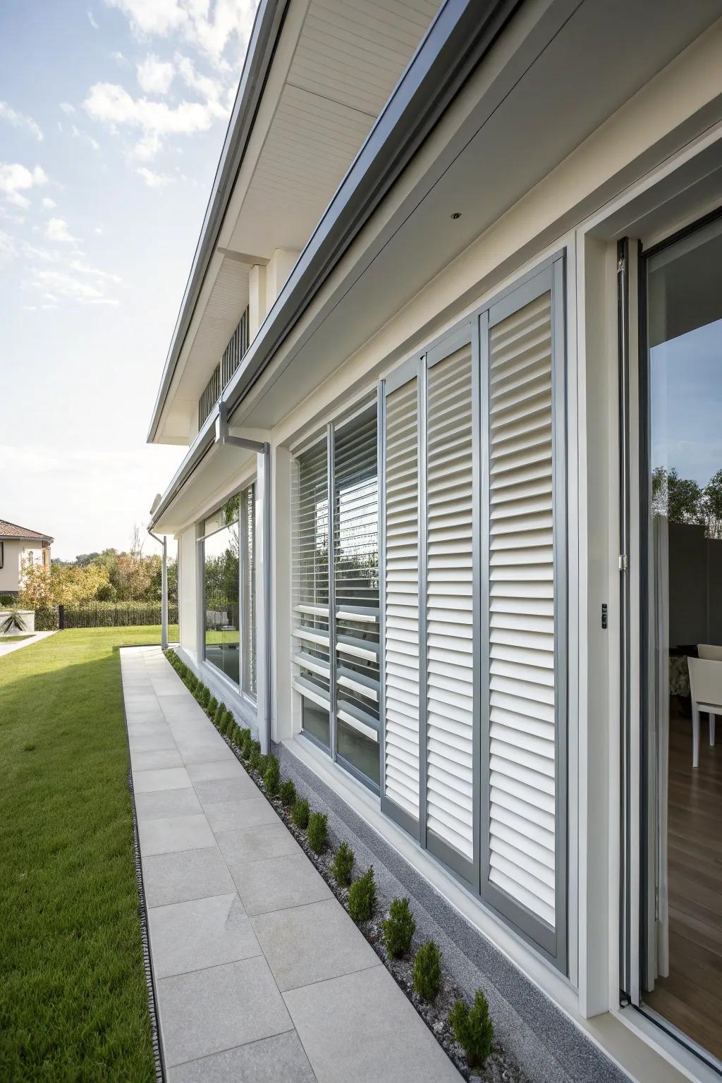 Metal guards give light strength and a smooth style.