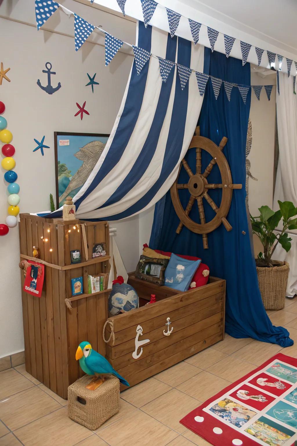 Subject themed recesses transmute play spaces into realms of imagination.