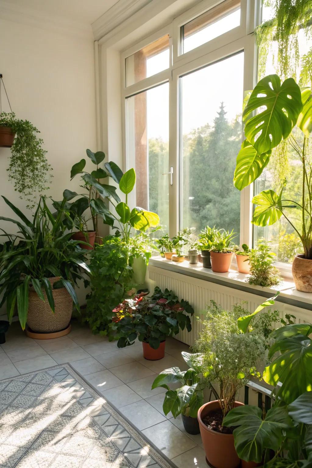 Rich plants bring life and color to your decor.