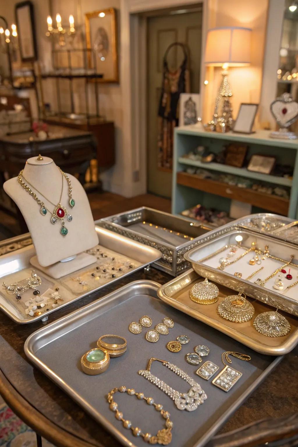 Vintage details add nostalgia to modern displays.