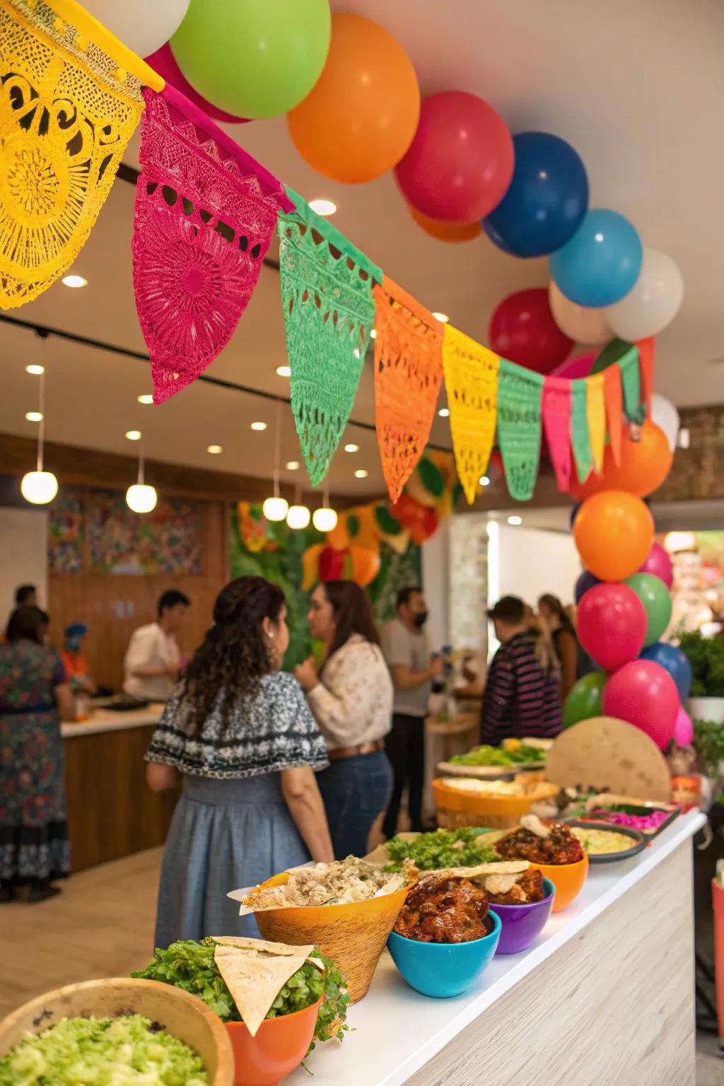 Intensify the festivity through a vibrant Mexican Fiesta.