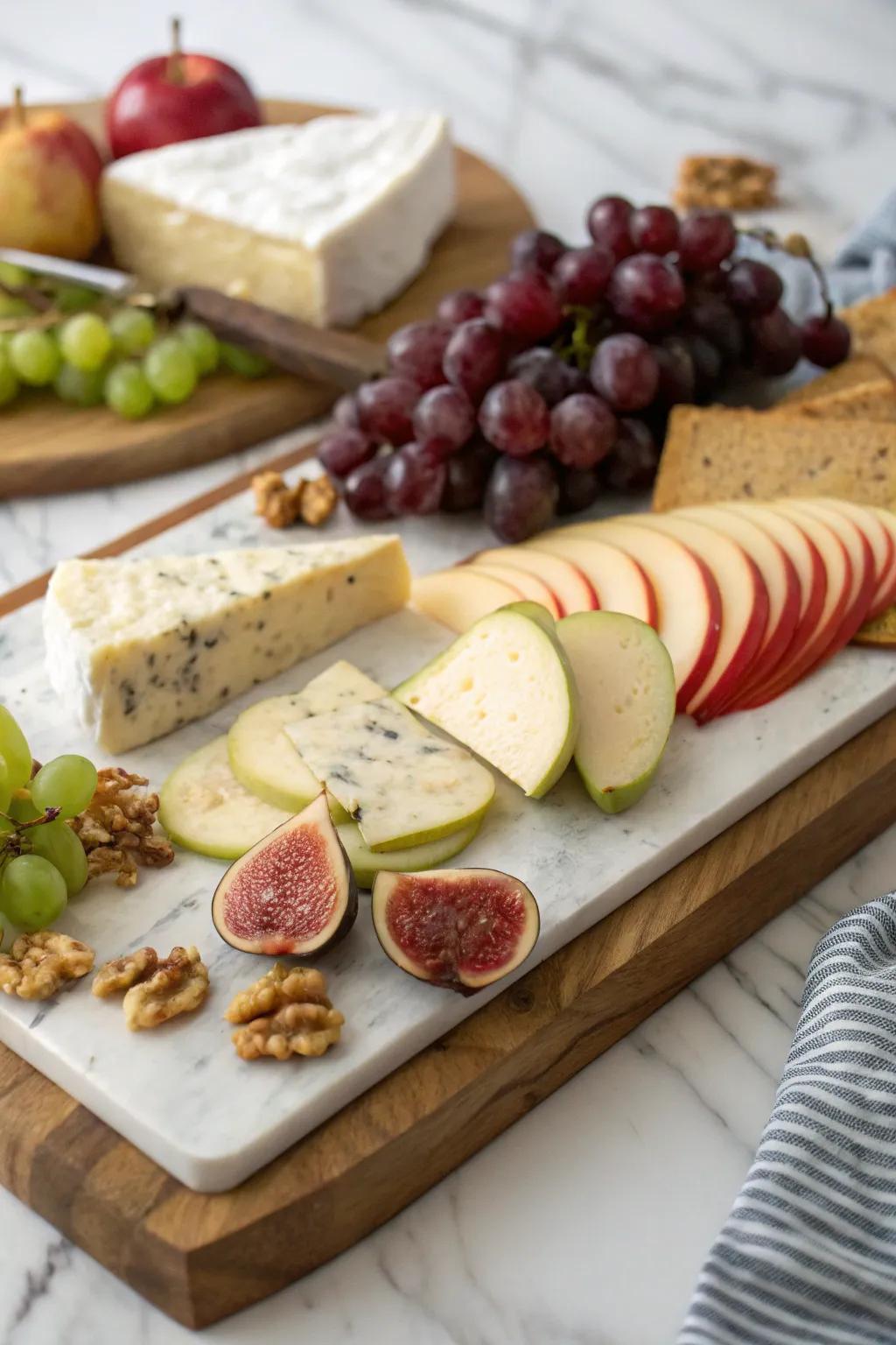 A snack platter that serves both style and function.