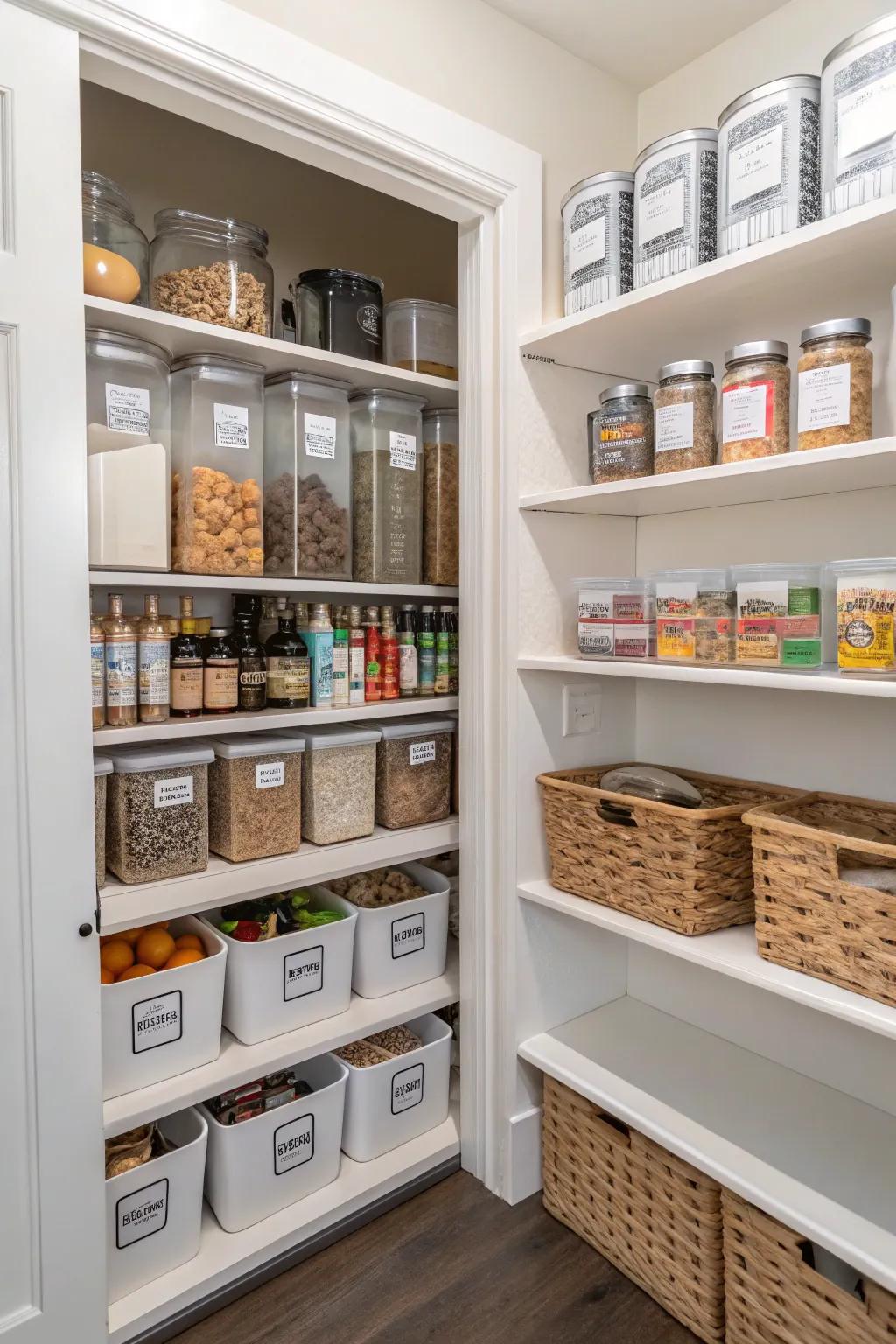 Organizing in zones makes kitchen tasks easier.