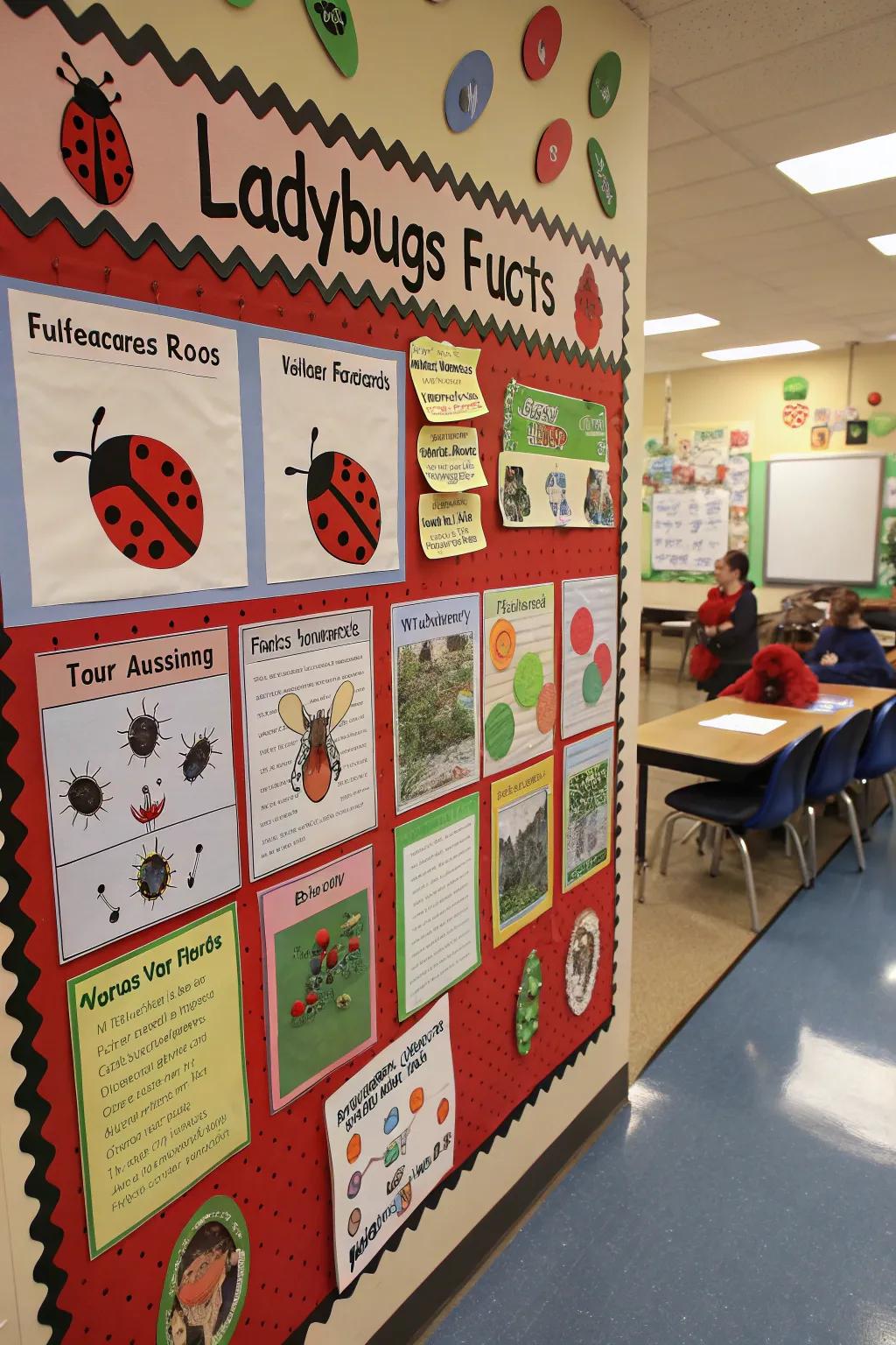 A learning-based ladybug board loaded with fun facts and trivia.