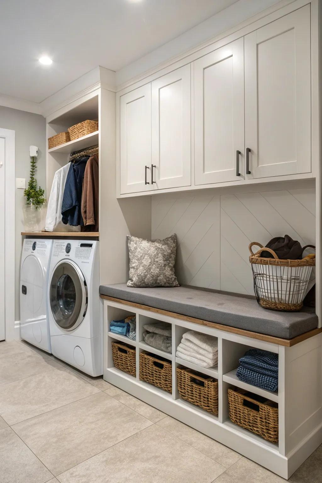 Furniture with multiple purposes blends style and utility.