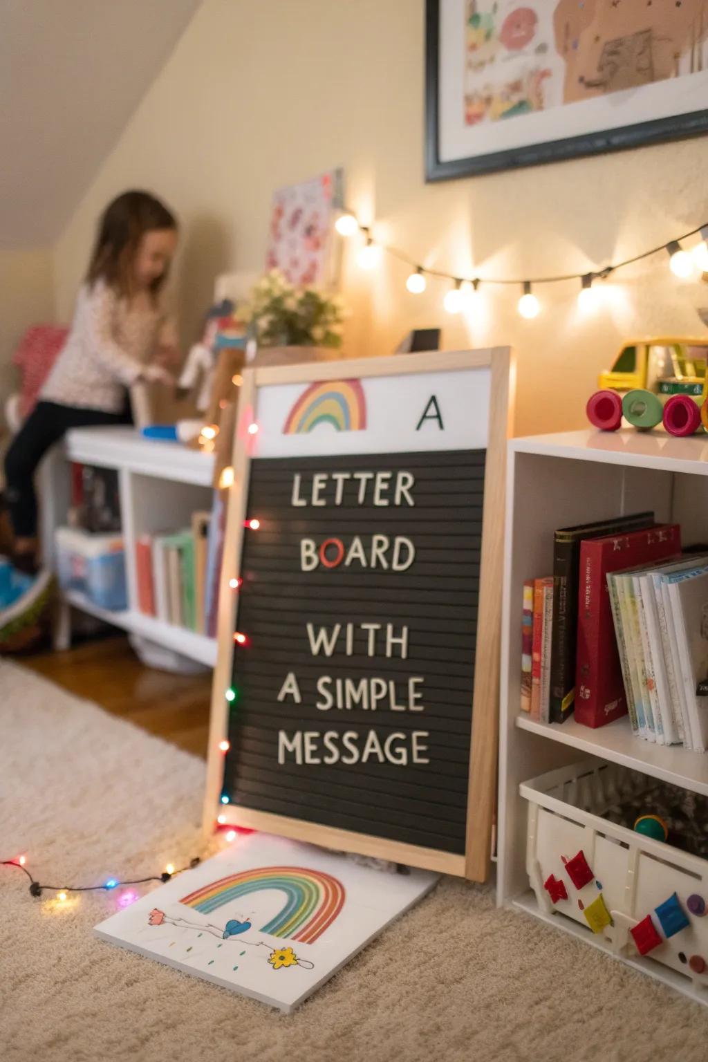 Celebrate your little ones' creativity with a dedicated board.