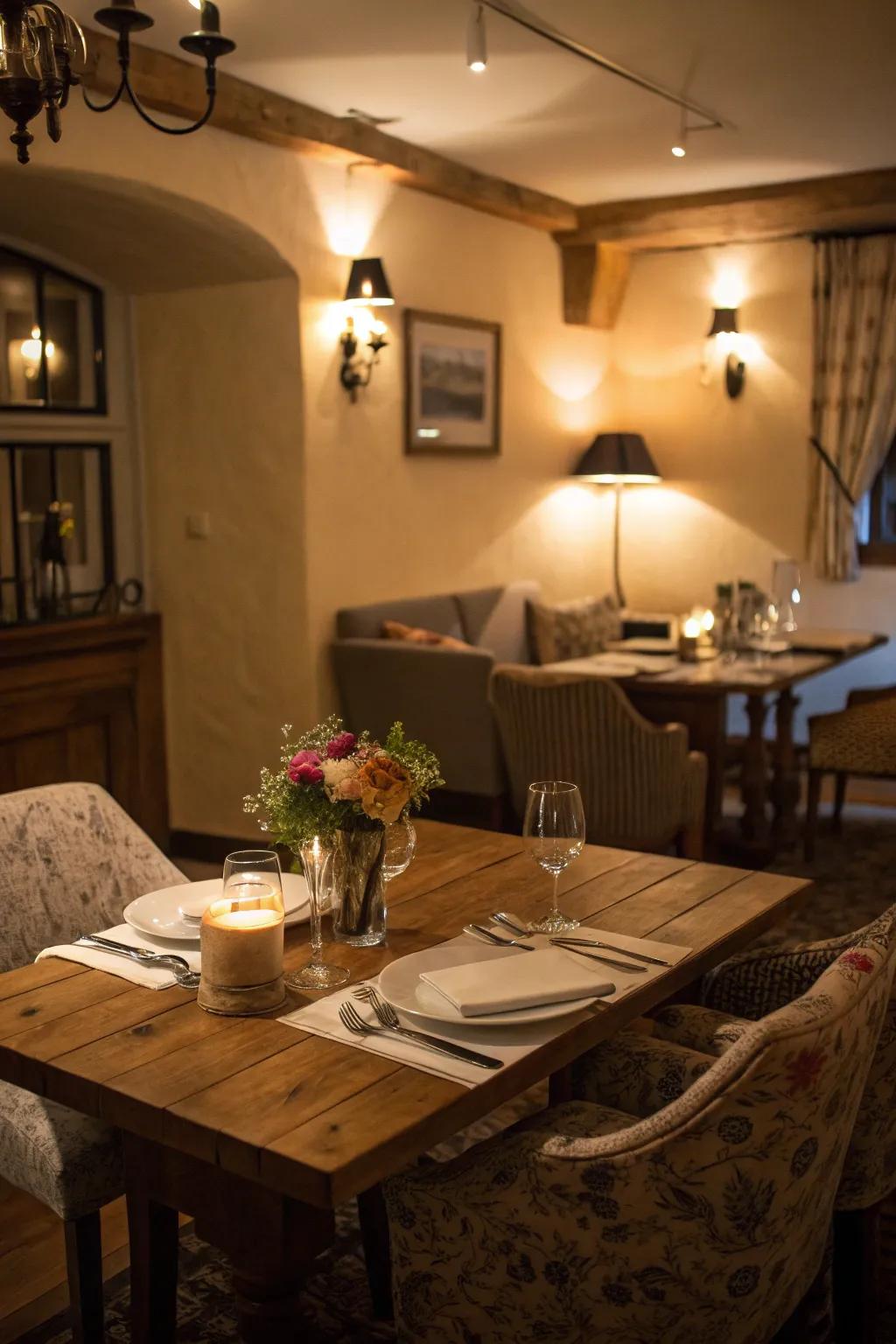 Dimmer switches deliver adaptable lighting options for any occasion.