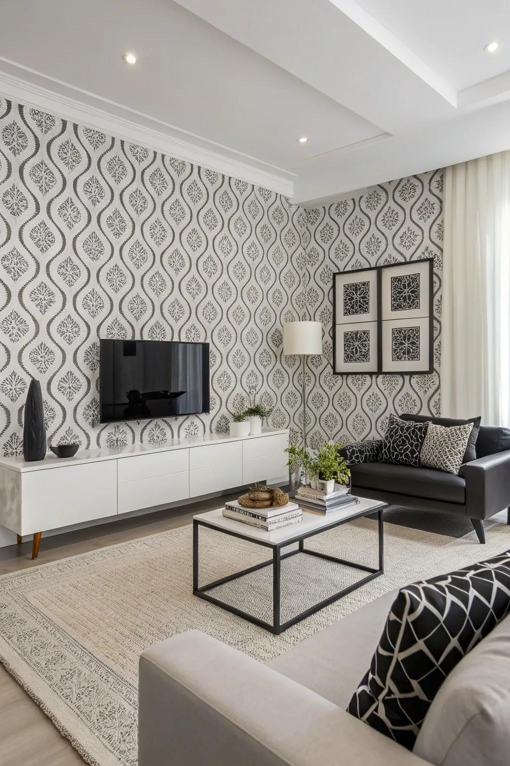 Monochrome designs offer simple beauty and focus.