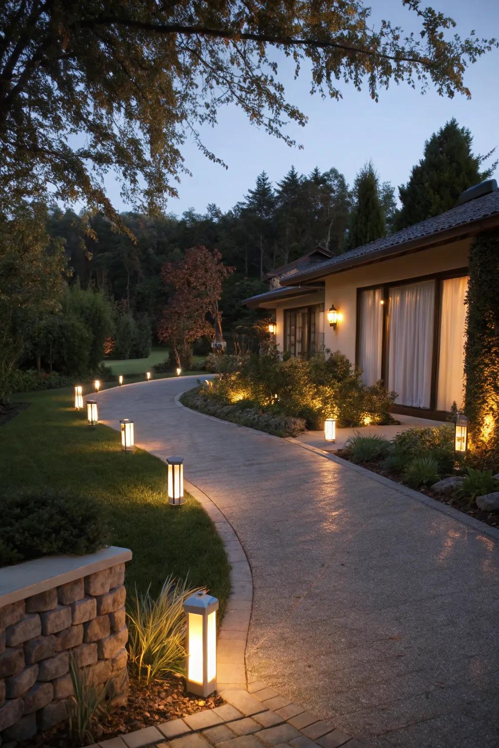 Soft lighting accents create a warm and inviting atmosphere.