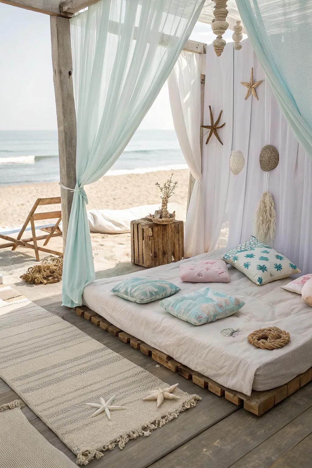 A beach theme for ultimate relaxation.