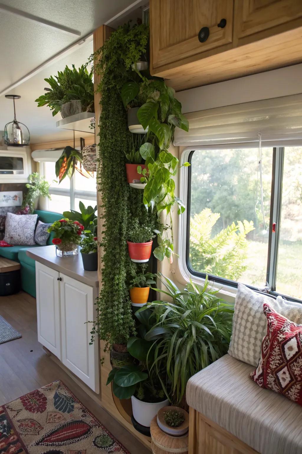 Natural elements contribute vibrancy and freshness.
