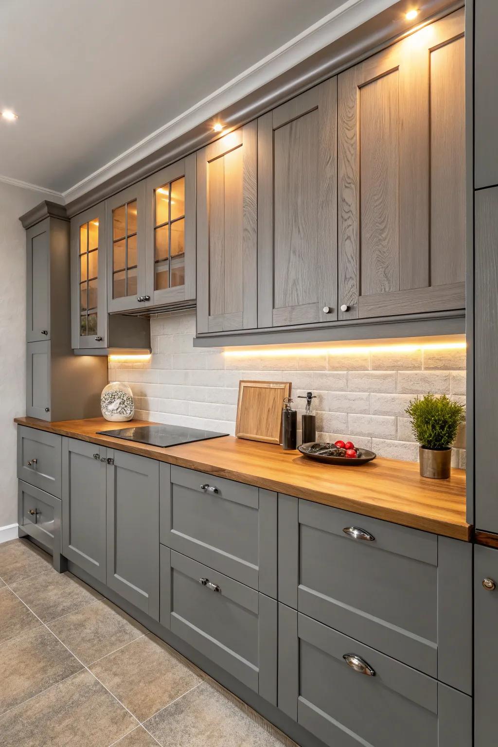 Infuse country charm with timber worktops.