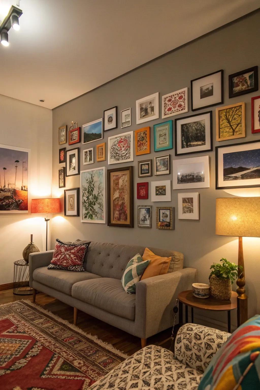 Construct a striking visual impact with unique mounting ornamentation.