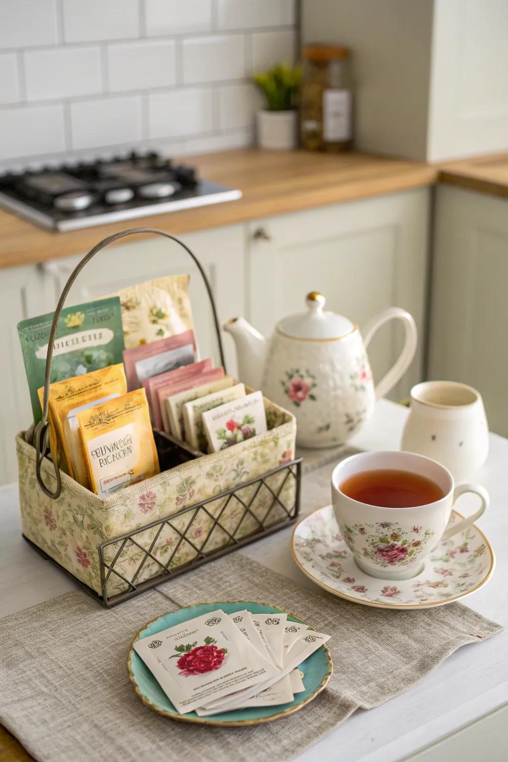 A comforting tea selection for times of relaxation.