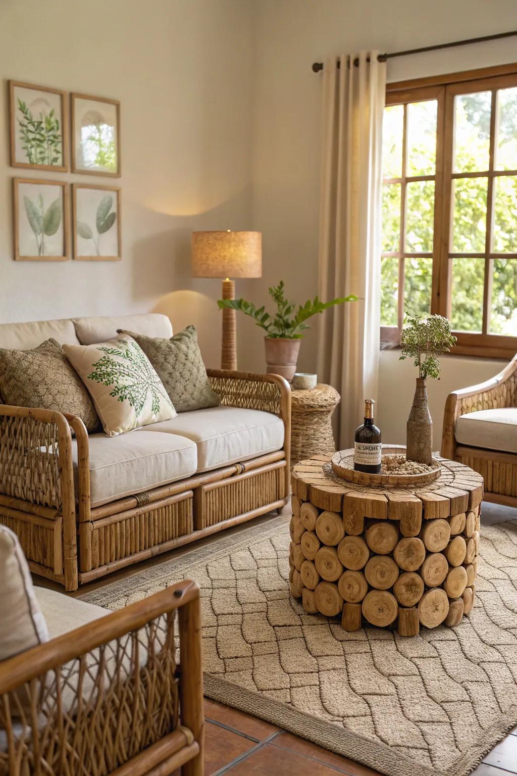 Unexpected materials that add a unique flair.