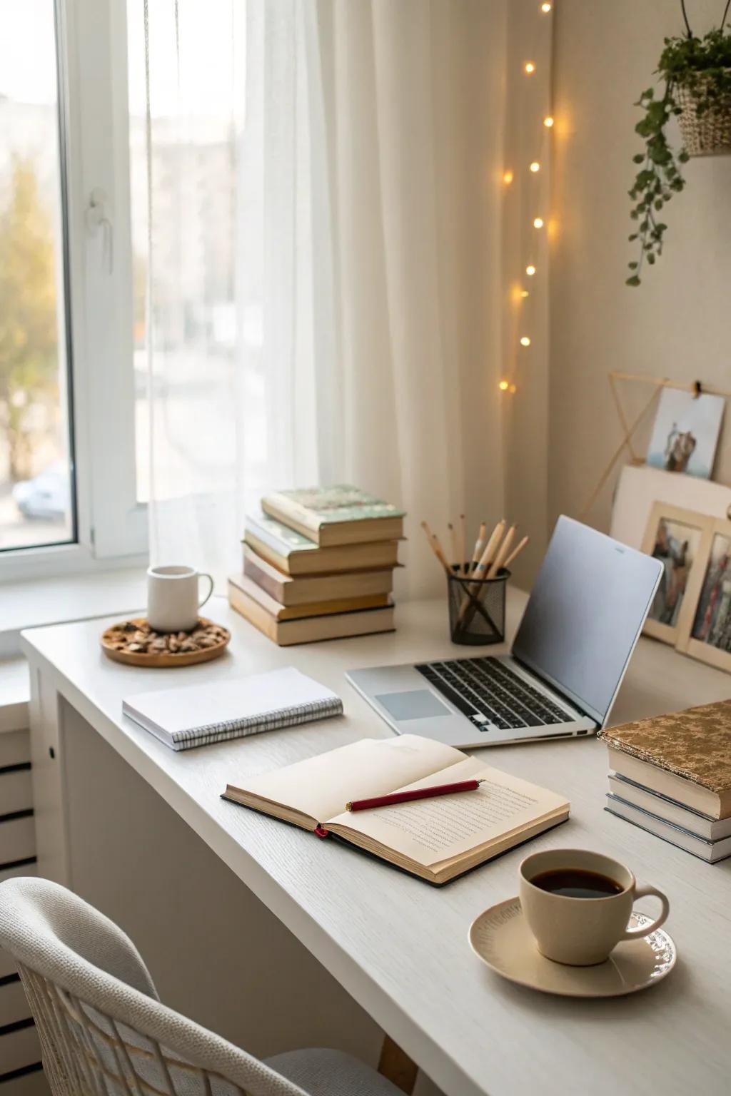 Regular decluttering turns a chaotic space into a peaceful retreat.