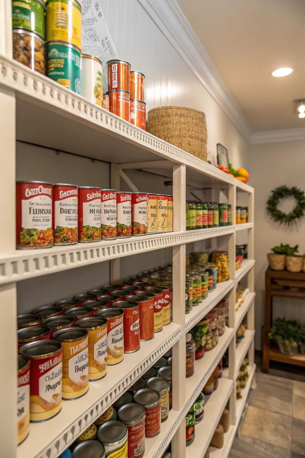 Multi-level racks boost pantry storage