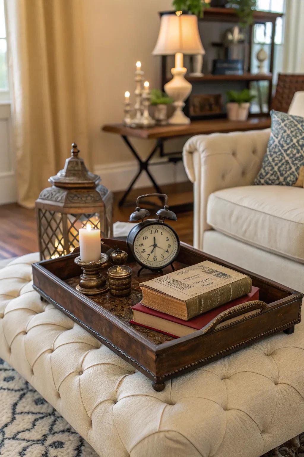 Infuse charm with vintage pieces.