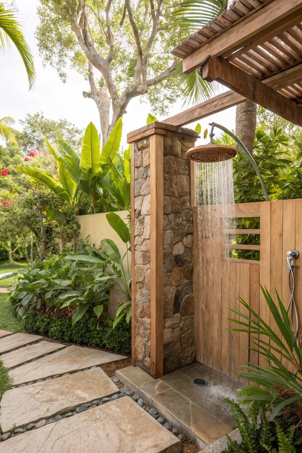 Construct your personal tropical paradise through vibrant plants and decor.