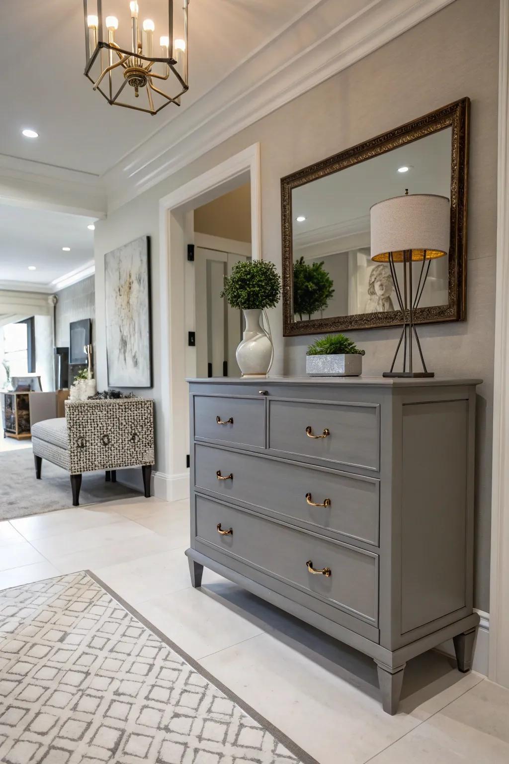 Understated elegance with a grayscale palette.