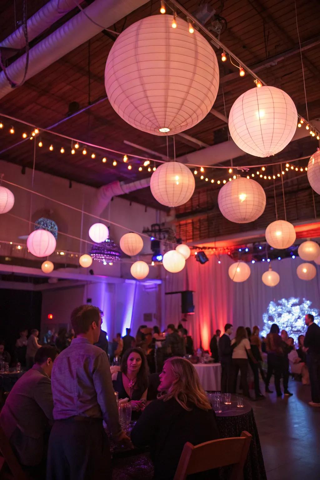 Forge a dreamlike atmosphere with gliding illumination orbs.