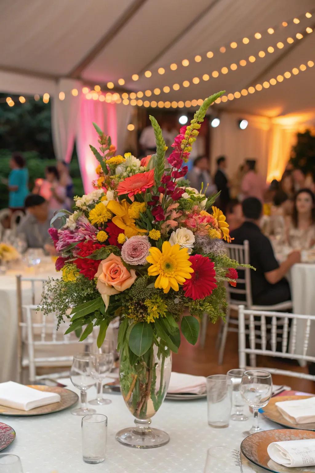 Radiant blossom arrangements bring vibrancy and freshness.