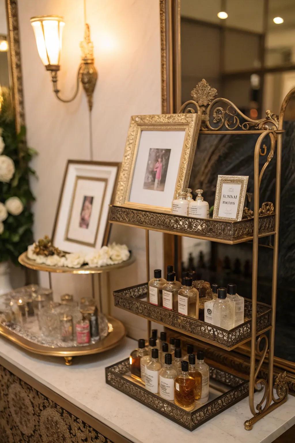 Vintage features introduce a hint of lasting elegance to your presentation.