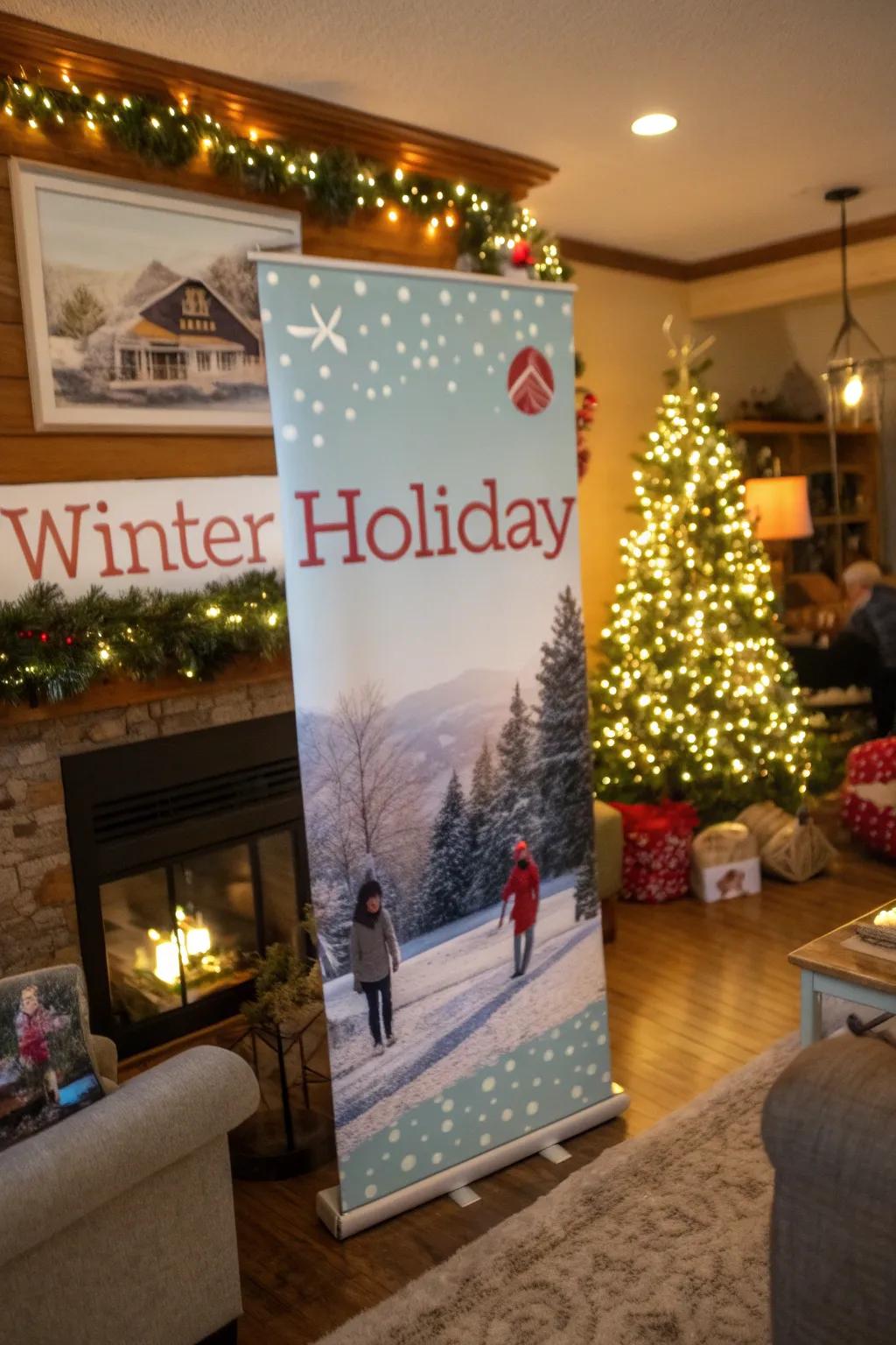 With a display that is themed around the holidays, bring festive cheer into your house.