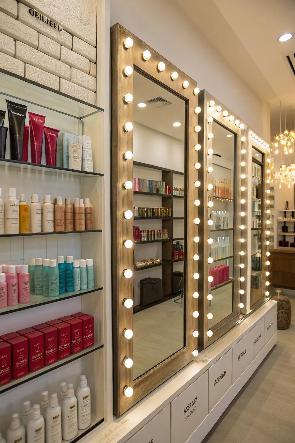 Broaden your space using magical reflections.