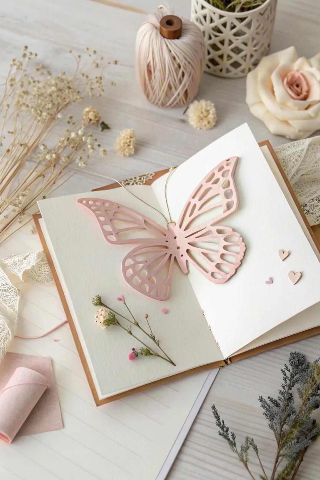 Incorporate a whimsical surprise into your scrapbook through enchanting elevated 3D elements.