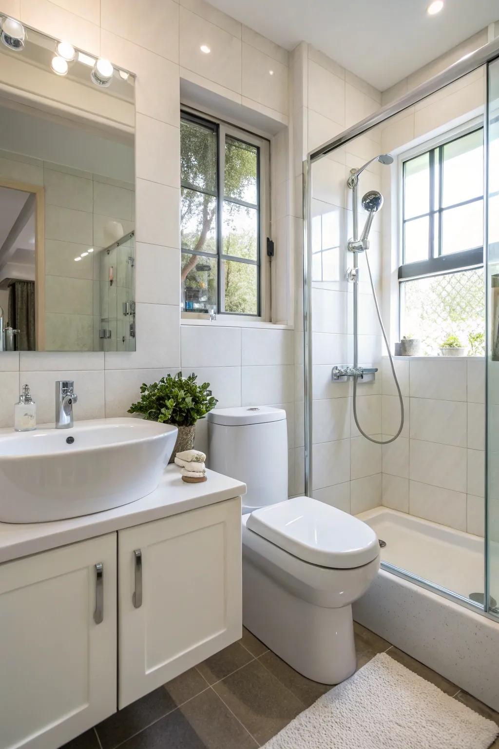 Eco-Friendly hardware saving water.