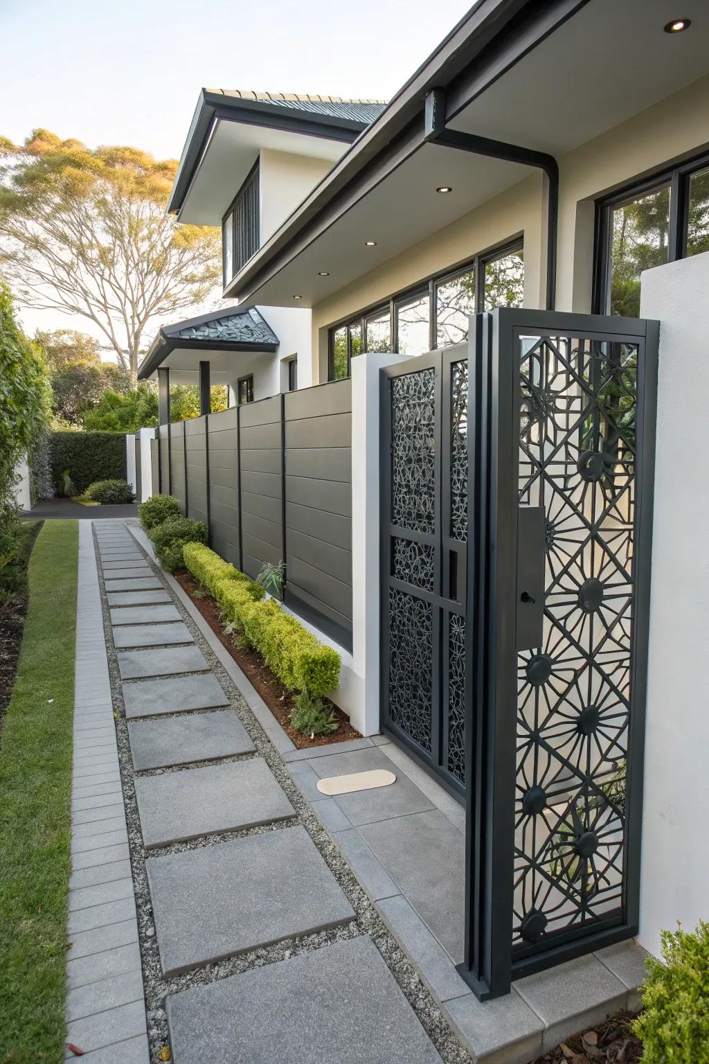 A metal enclosure screening offering elegance and safety.