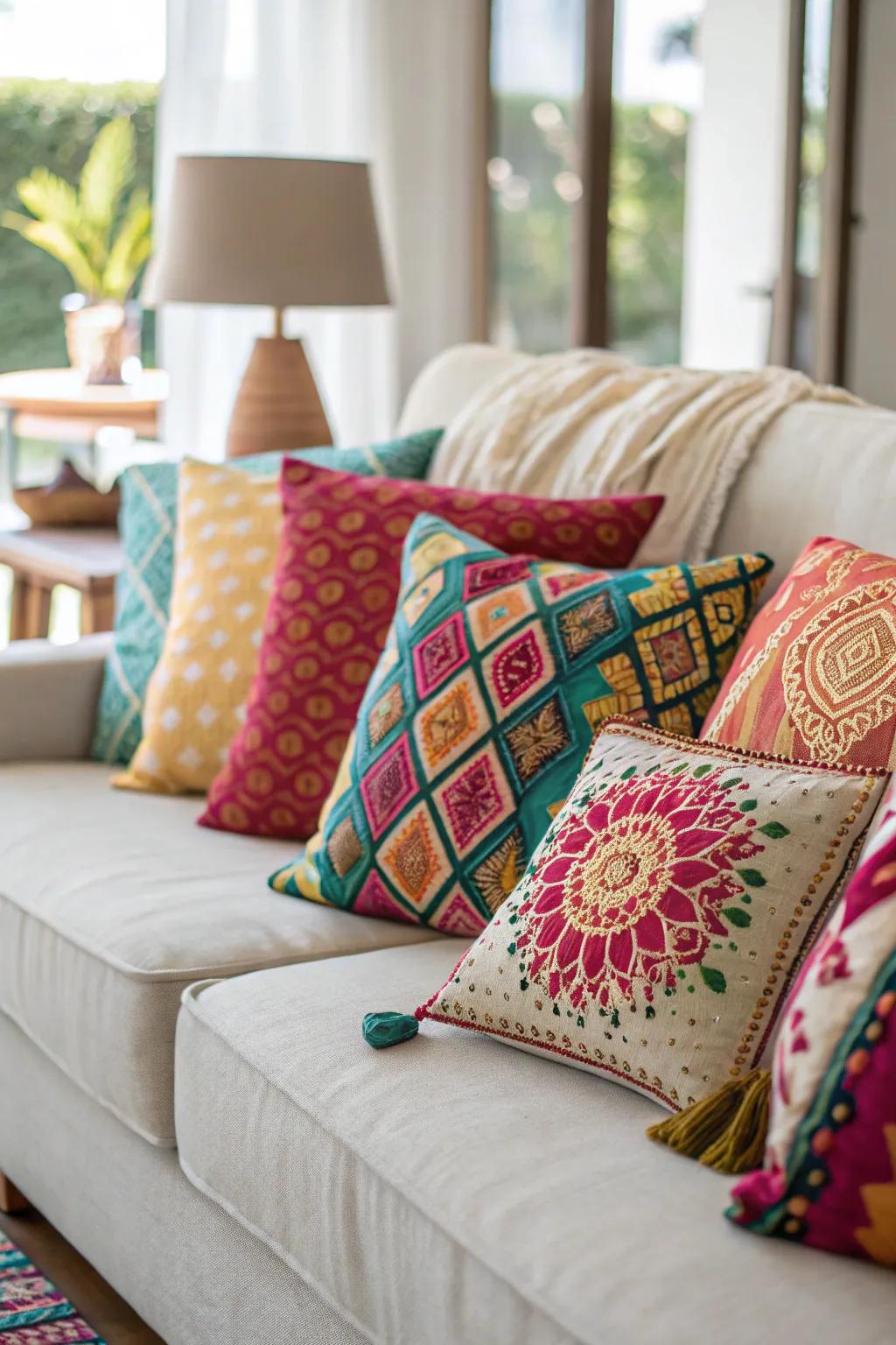 Switching pillow covers is a simple way to update any space.
