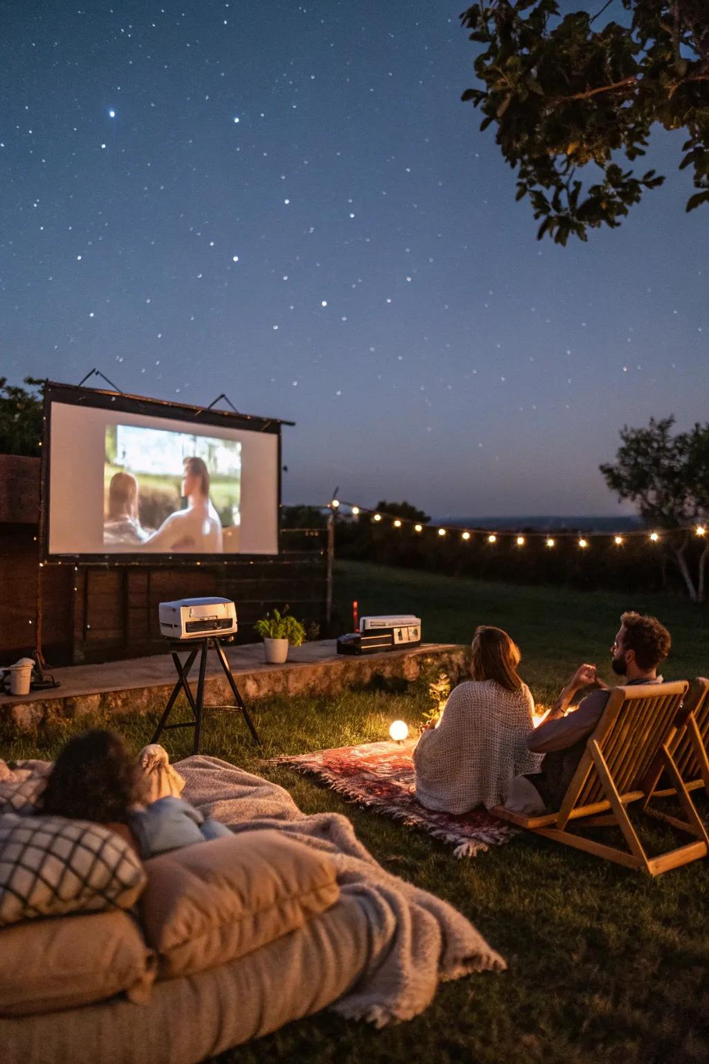 An outdoor theater providing a special viewing experience.