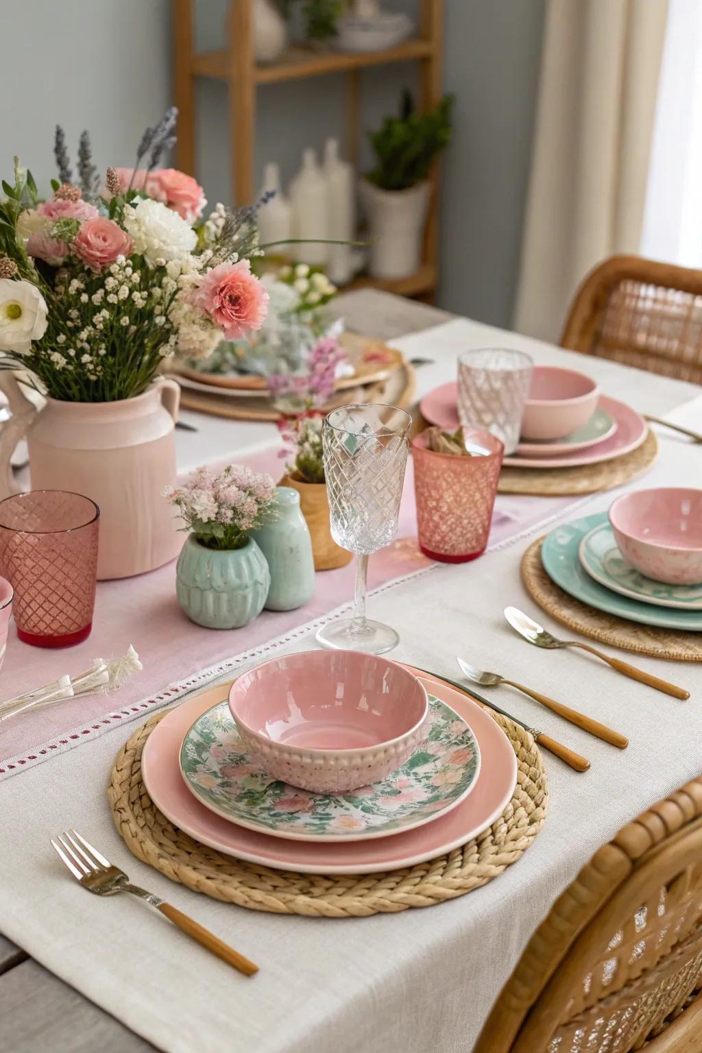 A themed setting creates a harmonious appearance.