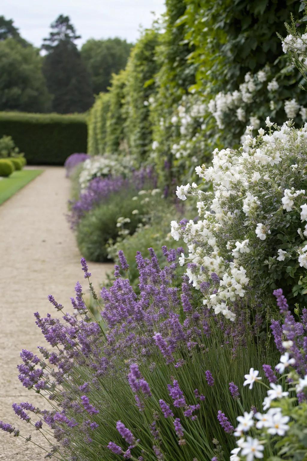 Scented flowers create a delightful sensory experience in compact garden environments.