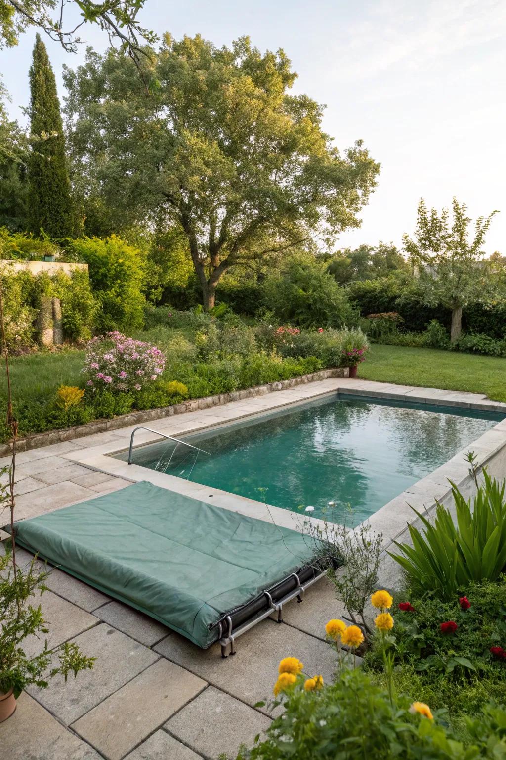 Eco-conscious wraps help keep pool efficiency.