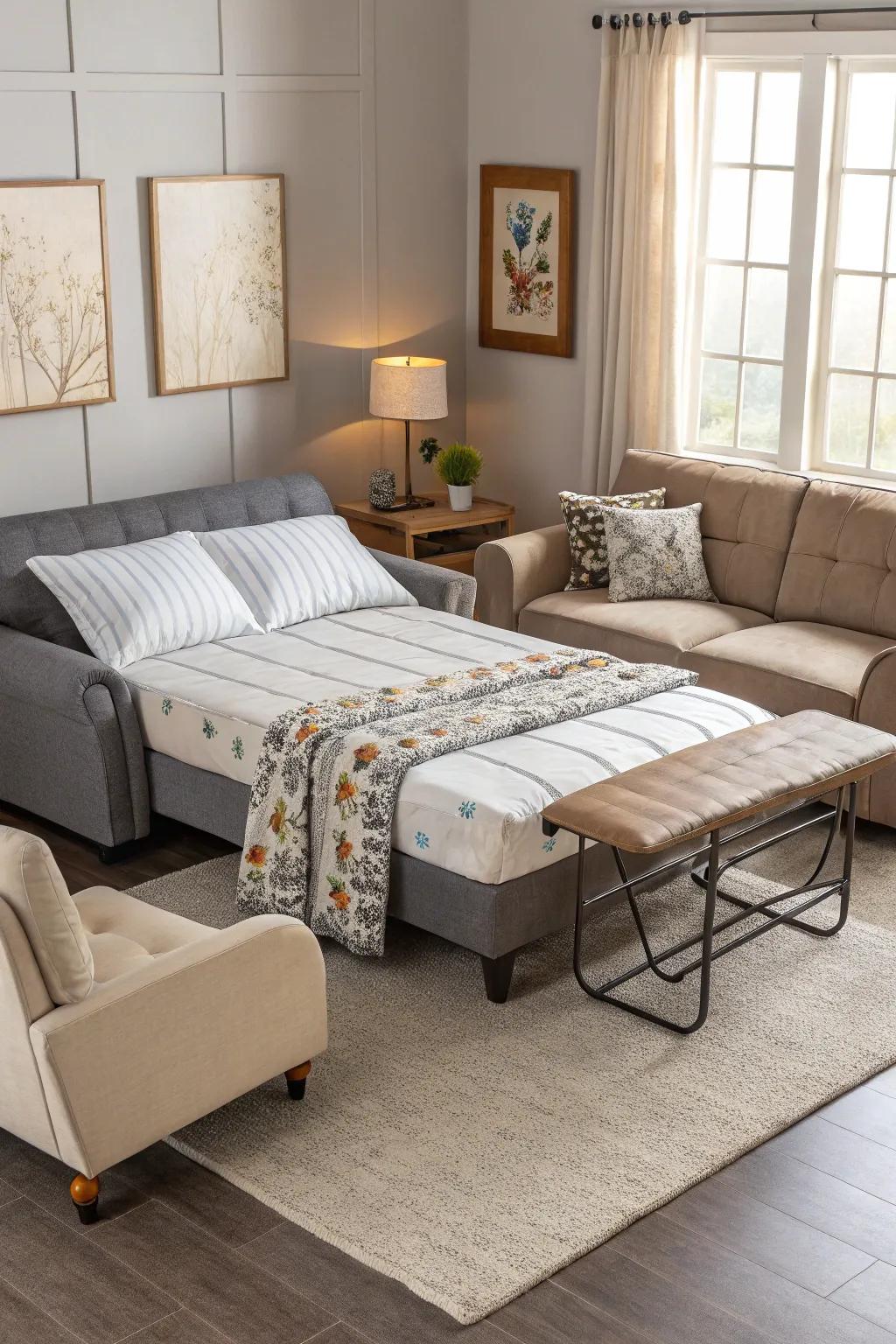 A flexible arrangement adapts to your needs easily.