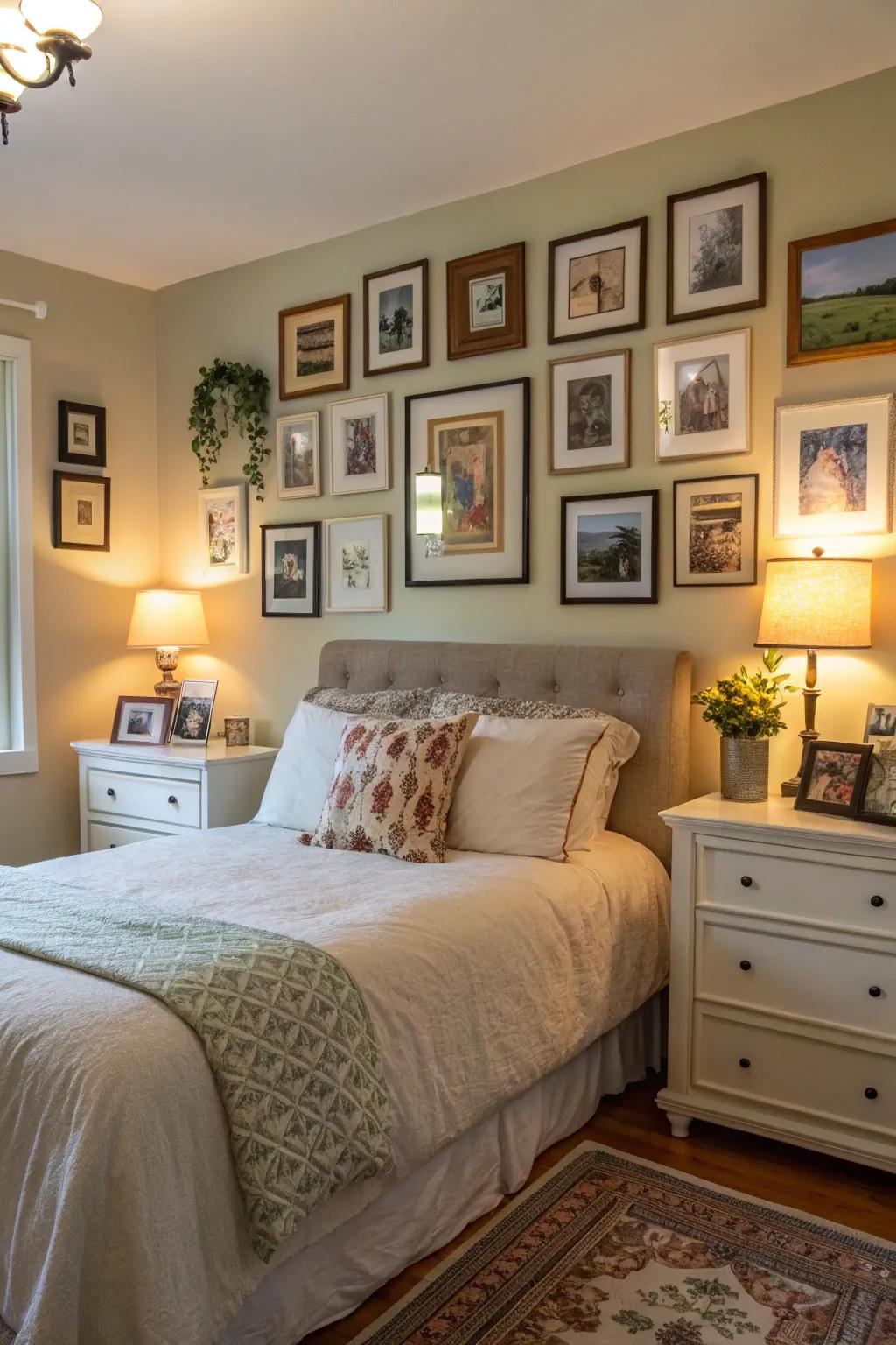 Share your story through a personal gallery wall.