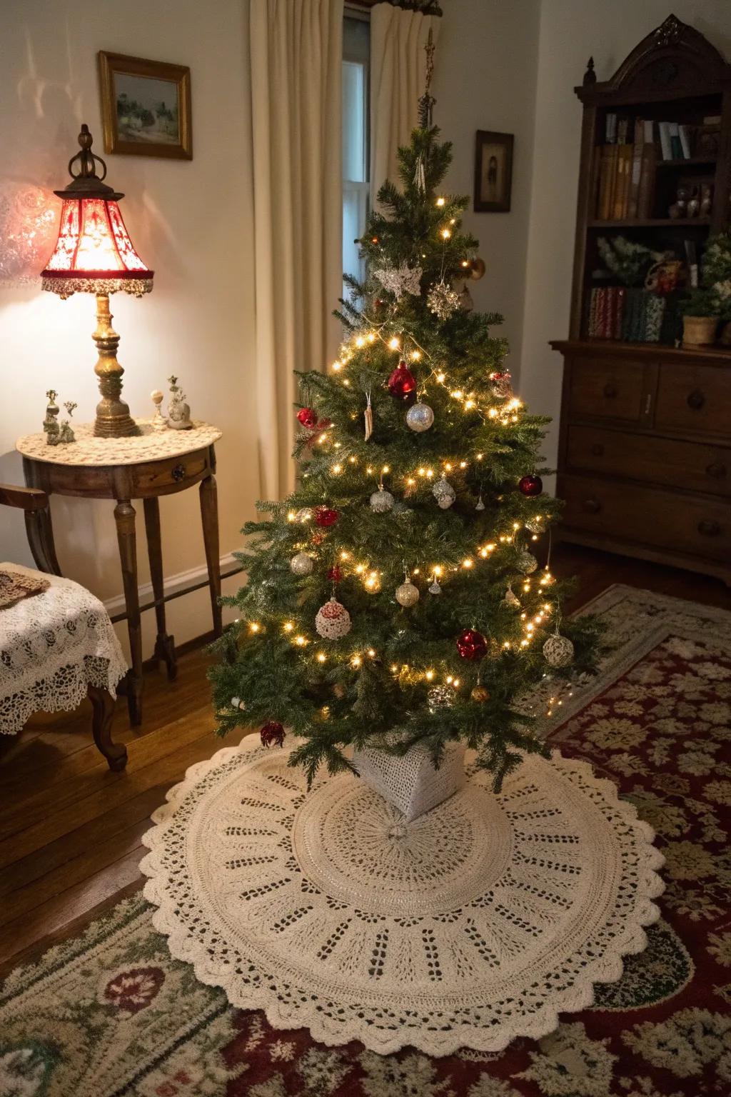 Crochet patterns introduce vintage beauty to your holiday decorations.