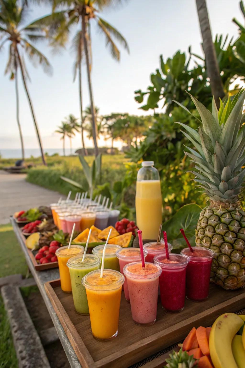 Revitalizing fruit blends are a celebratory essential.