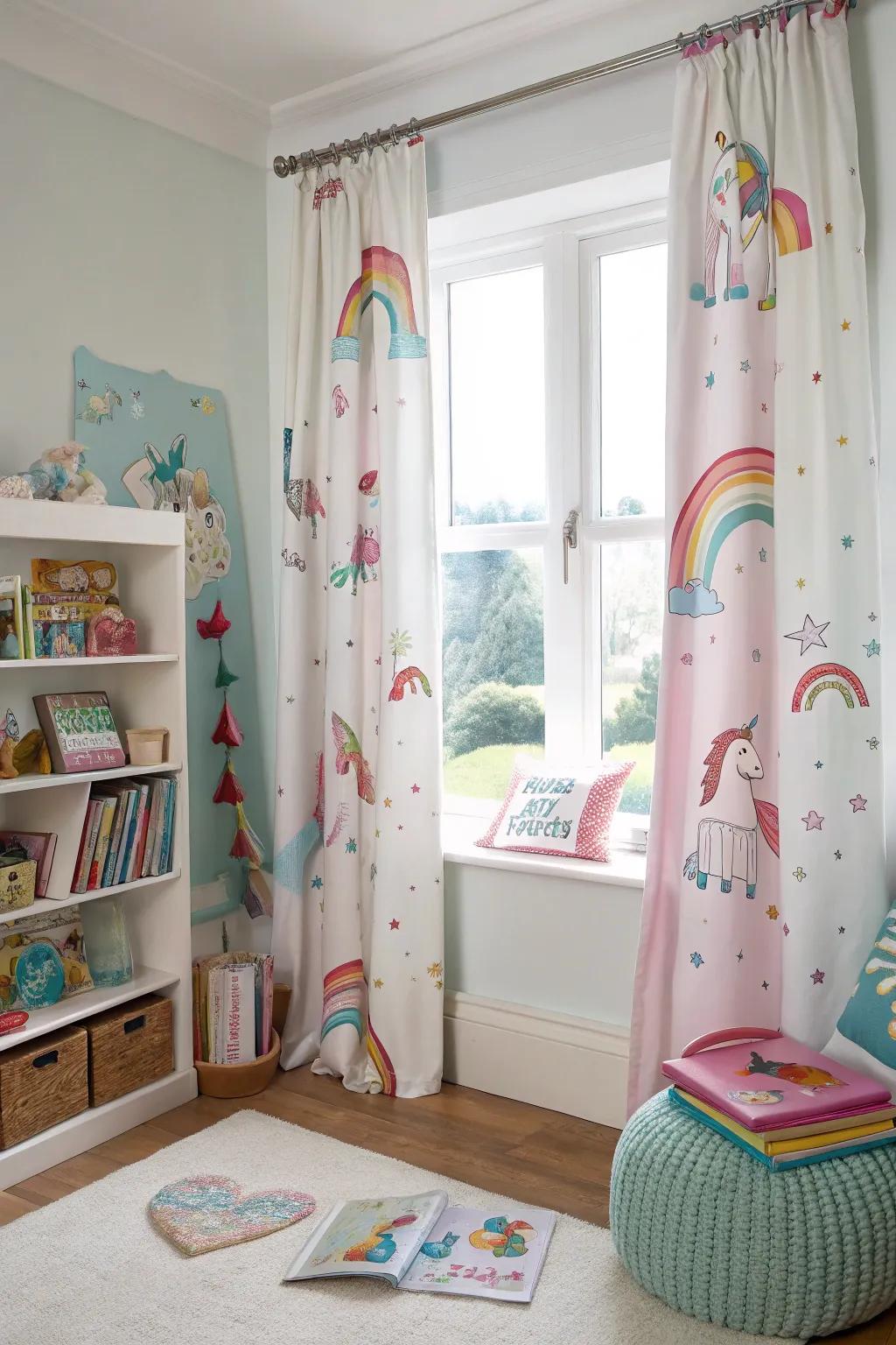 Window styling frames the area through unicorn magic.
