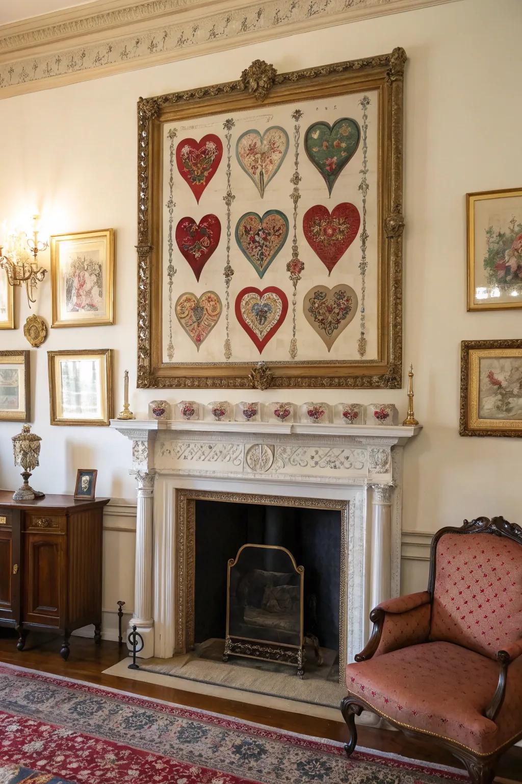Vintage Valentine artistry evokes sentimentality and tenderness.