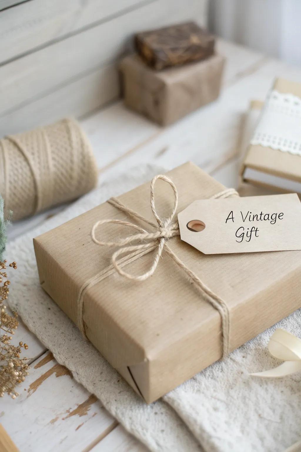 Add a personal touch with a handwritten note on your beautifully covered classic present.