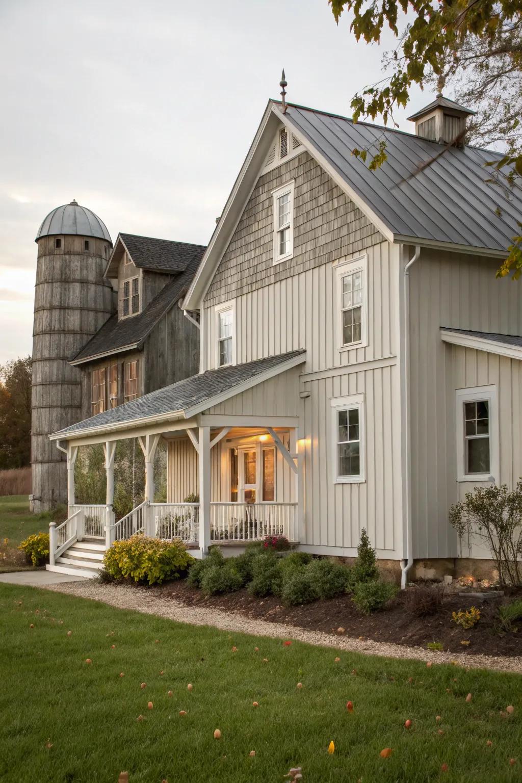 Plank and board cladding adds rustic charm to any house.