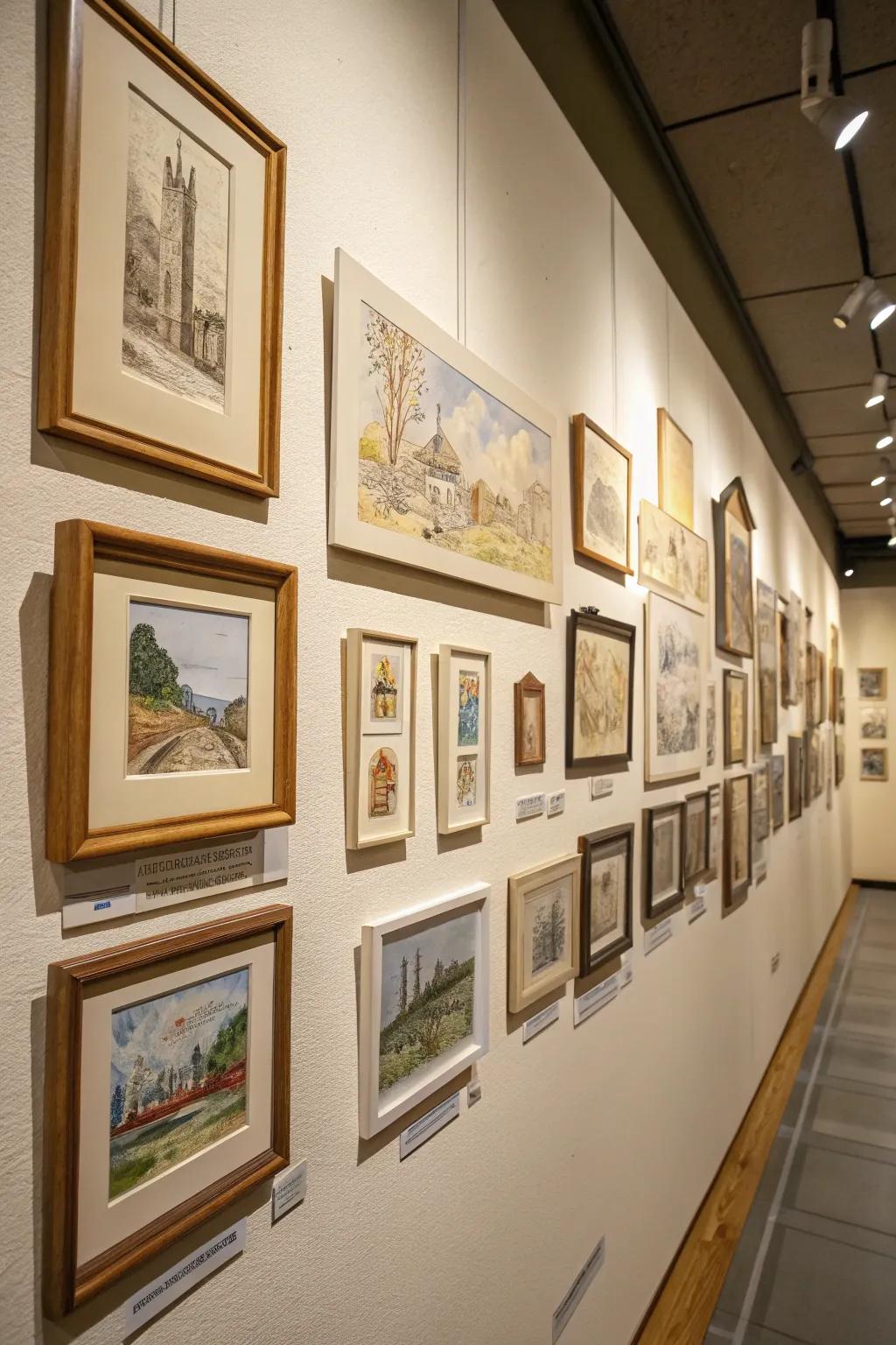 A delightful compilation of miniature art pieces.
