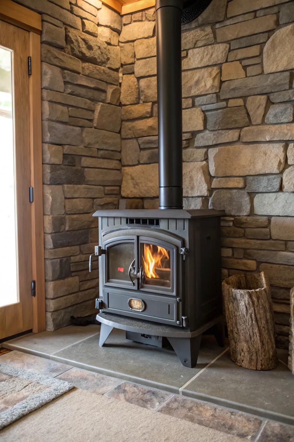 Stone facade boards offer an elegant and lightweight solution.