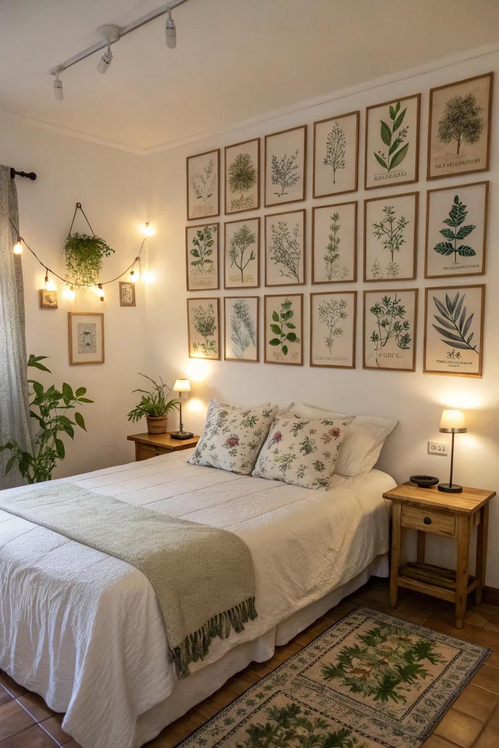Plant-inspired beauty brings a refreshing vibe to any wall.