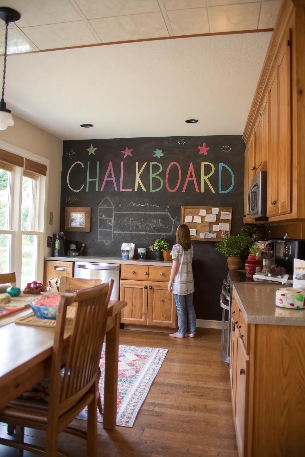 Blackboards combine fun and function in your decor.